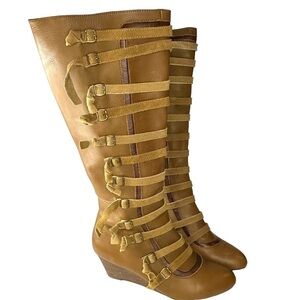 Joyfolie Leather Knee High Faye Boots Size 9.5